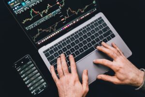 a person using a laptop